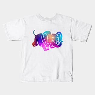 Elephant Colorful Art Gift Kids T-Shirt